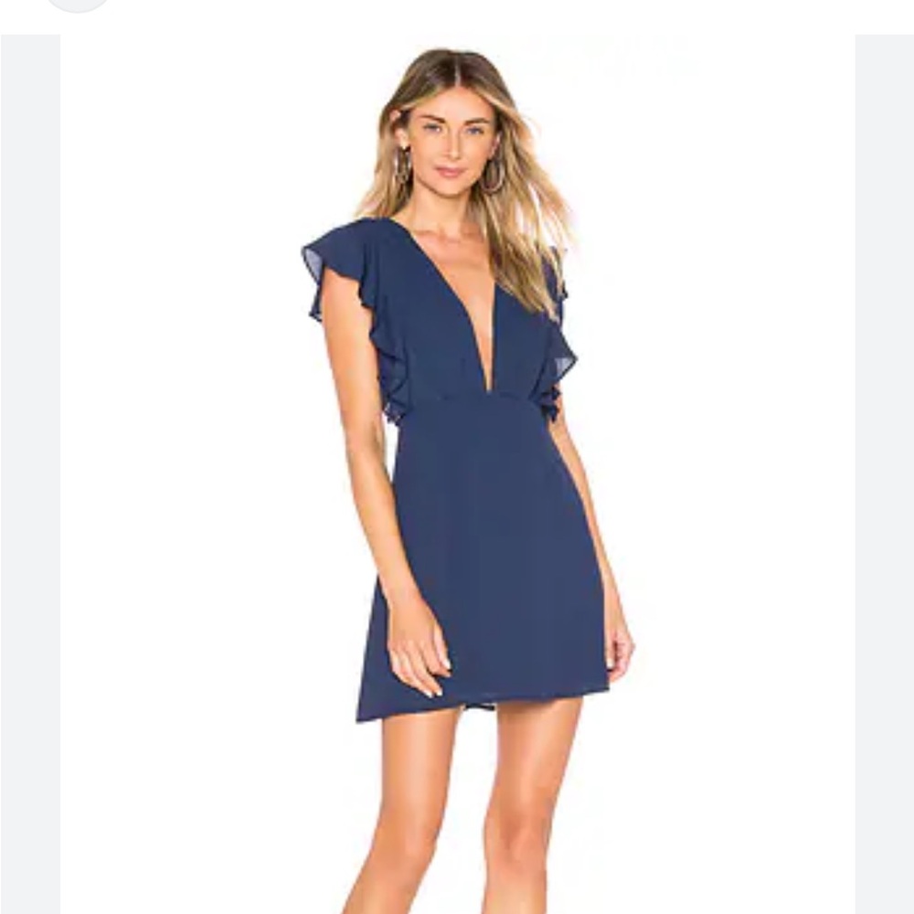 Elegant Navy Blue Dress